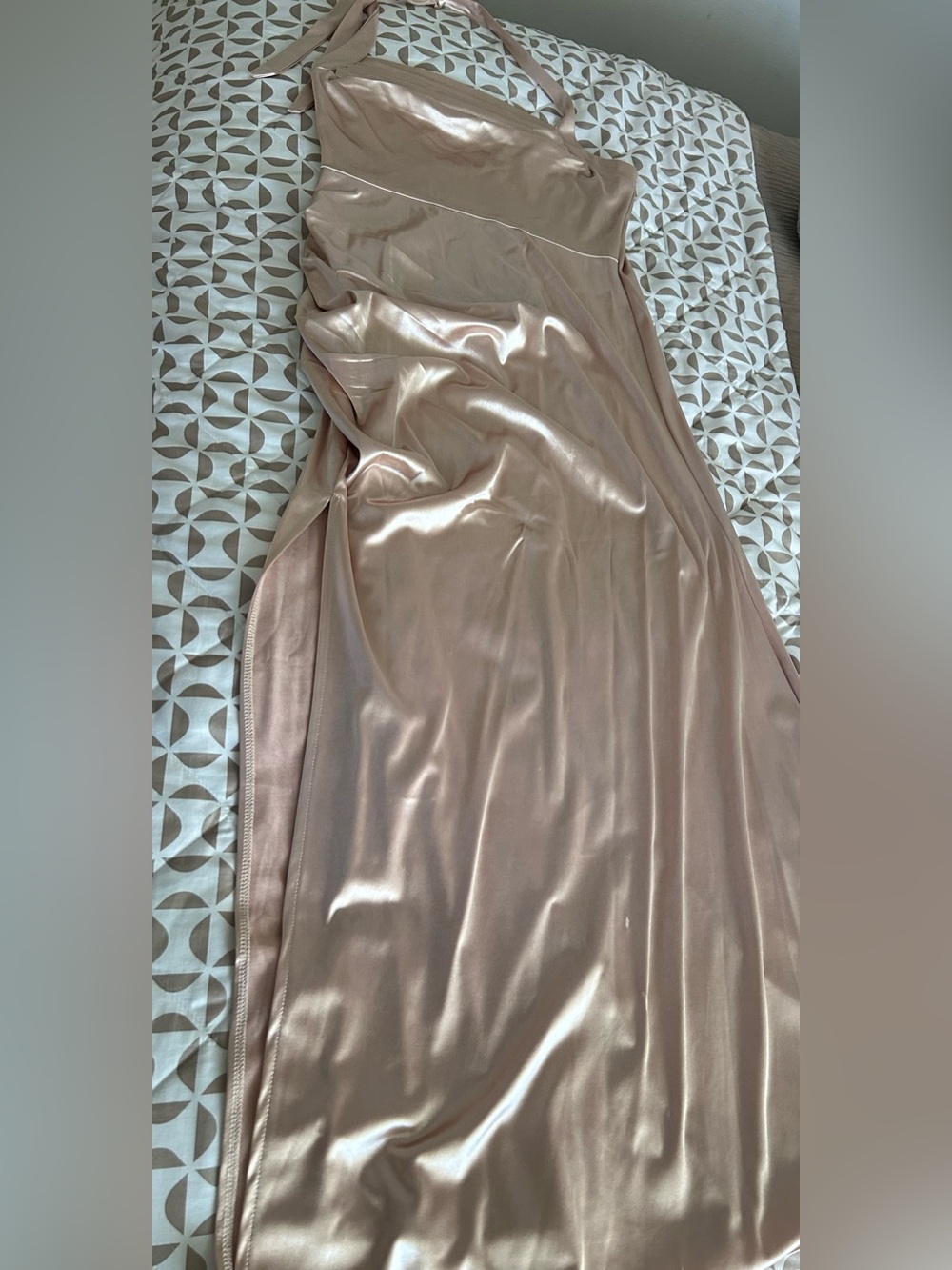 SHEIN Blush Satin Slip Dress - Picture 6 of 6